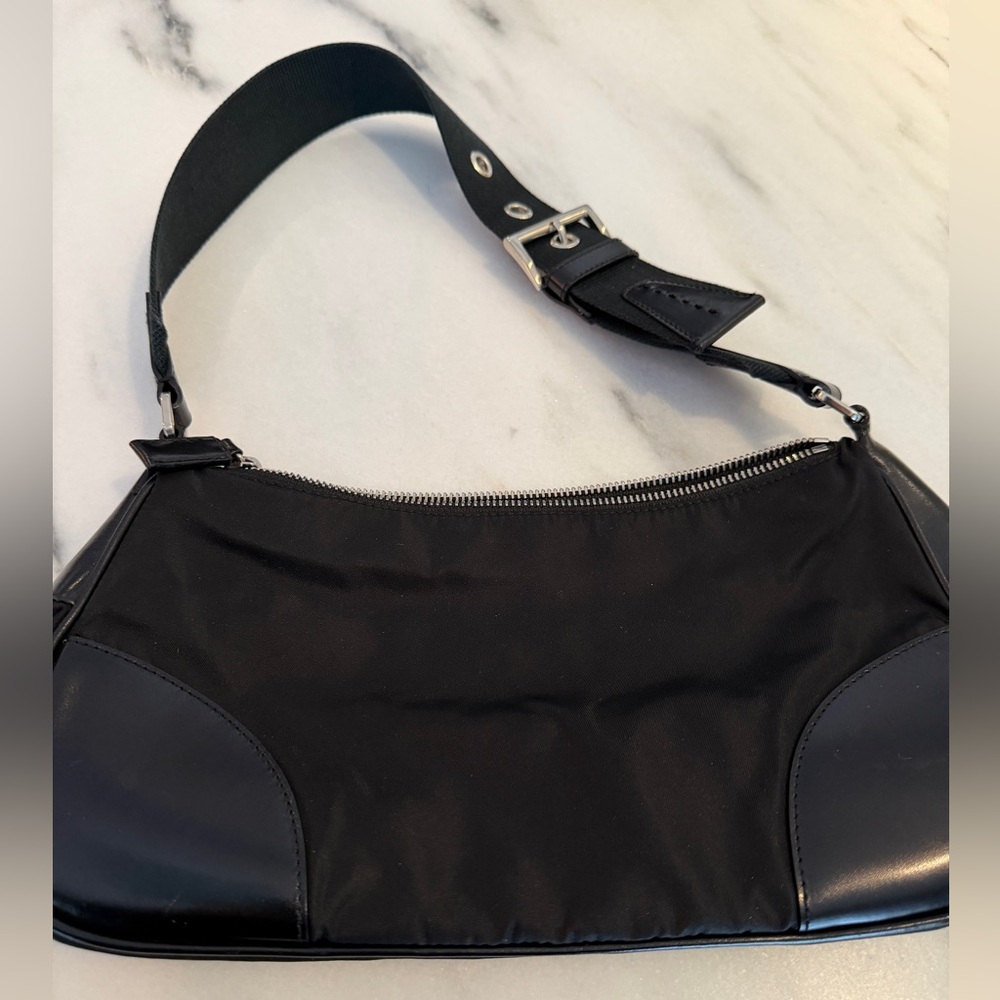 Prada Black Tessuto Shoulder Bag